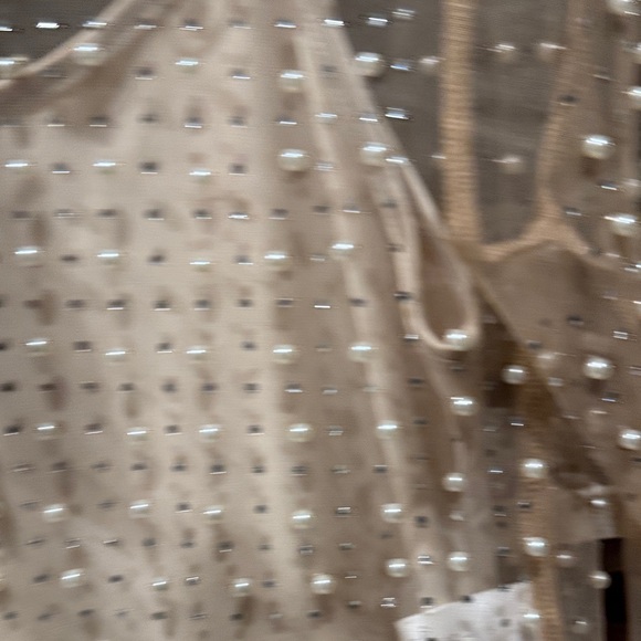 House of Harlow 1960 Gold and Cream Long Sleeve Dress - Picture 3 of 4